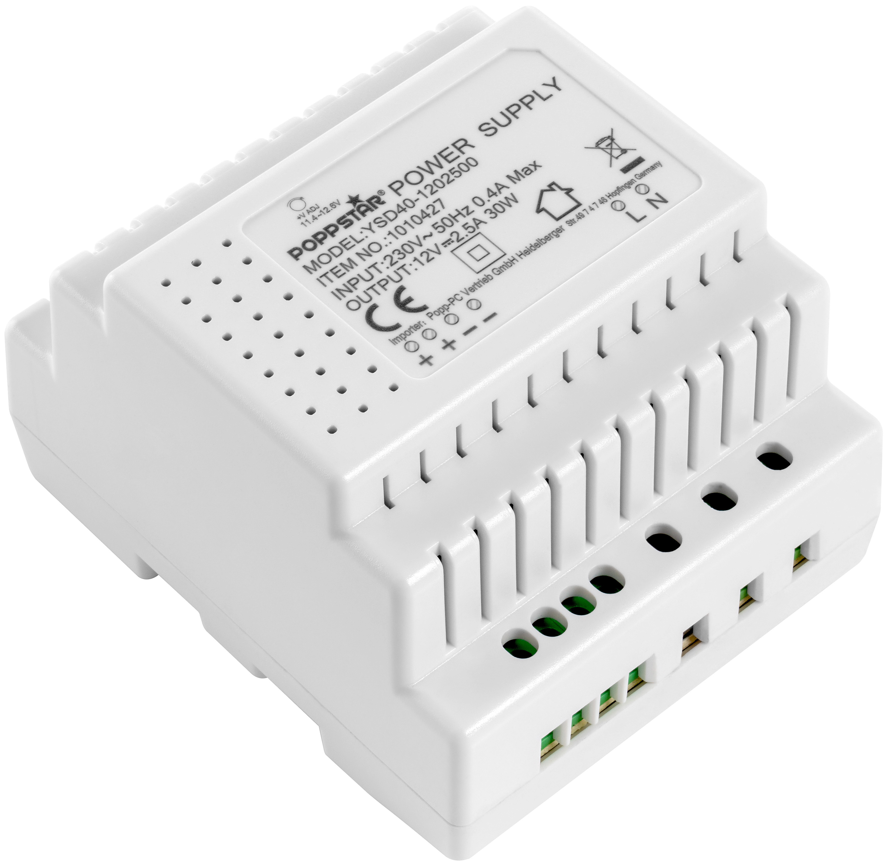 Hutschienen Netzteil 24V 1.5A 30W - Schaltnetzteil Für Industrie & LED